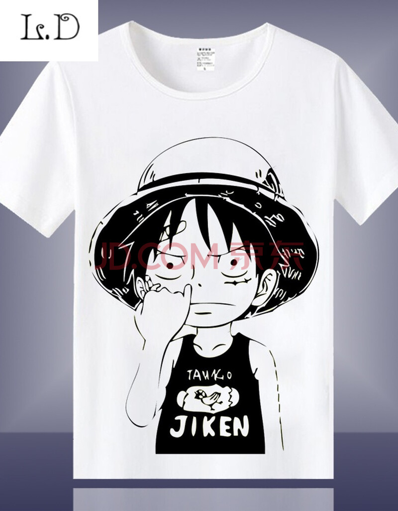 海贼王动漫周边t恤 路飞 索隆 二次元短袖男女学生cos衣服儿童夏 11