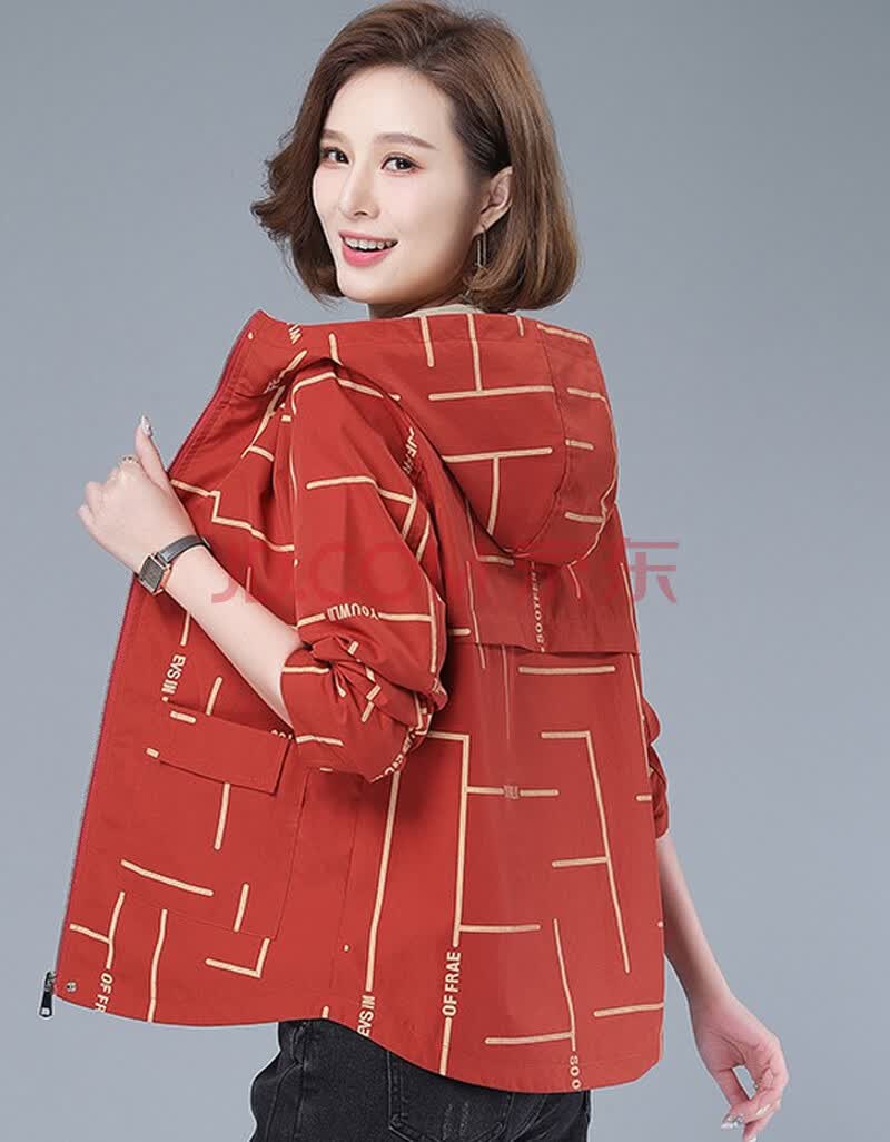 中老年女装夹克衫 时尚休闲短外套女春秋2021年春装新款妈妈装40到50