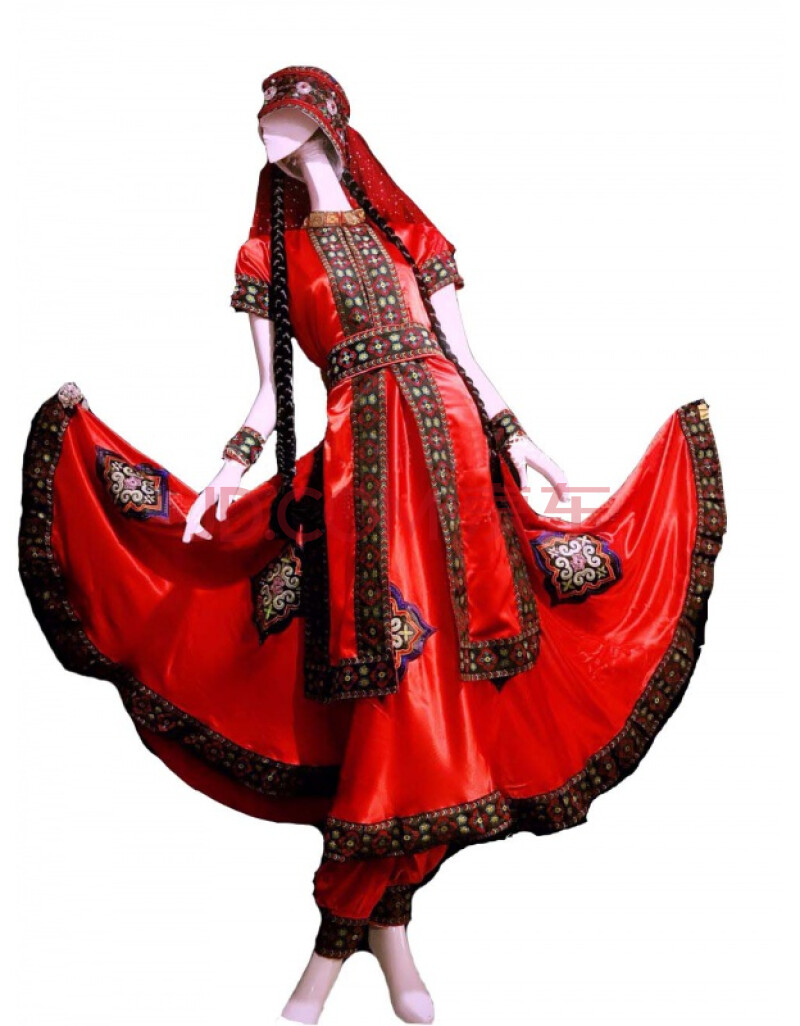 塔吉克族服装古丽米娜老师的塔吉克族舞蹈服装 衣服 衣服×1(定做)