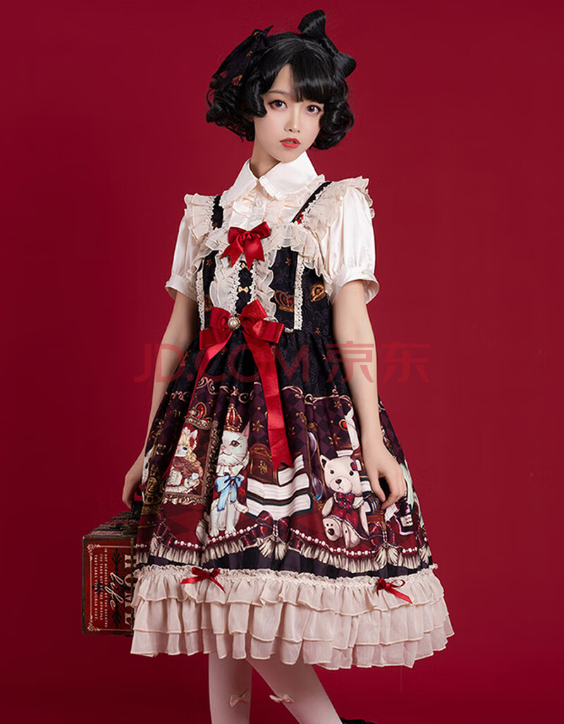 七了个三【现货】豹了个猫原创ita~皇冠熊jsk三色 边夹 皇冠熊jsk