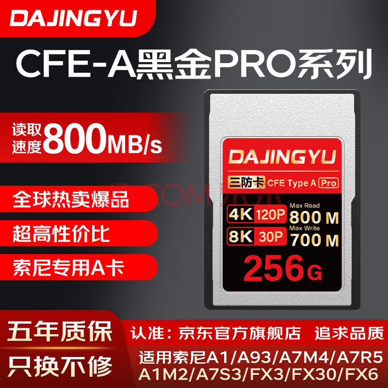 DAJINGYUcfa CFexpress Type A洢 CFE-Aרڴ濨ٴ濨 a1 A7 FX3 FX6 Լ۱ ƷƼCFE-Aڽ-256G ٷ1342Ԫ4(335.5Ԫ/)
