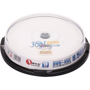 啄木鸟 DVD+R DL 8速 8.5G  单面双层 10片桶装 刻录盘
