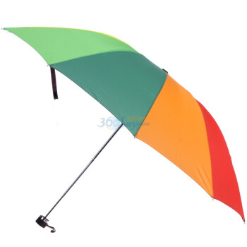 宝丽姿碰击布三折钢58cm/10k晴雨两用彩虹伞337E