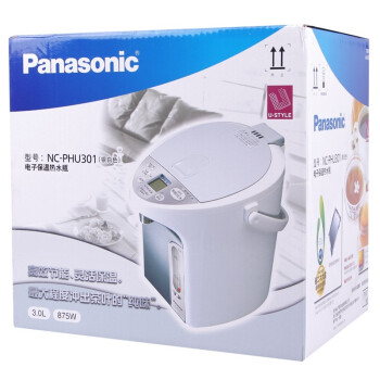 
                                        
                                                            松下（Panasonic）3L电水壶 电热水瓶 备长炭内胆 全自动智能保温烧水壶 NC-PHU301                