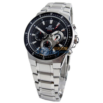 casio卡西欧edifice系列运动计时三眼男表ef-552d-1a