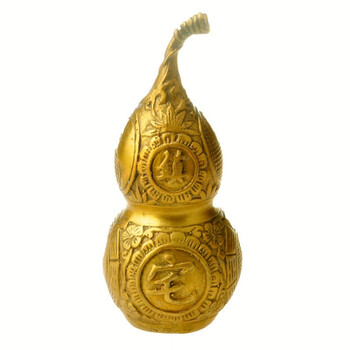 臻佳 开光4寸镇宅辟邪铜葫芦摆件 家居常用镇宅化病吉祥物