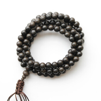 也流行(yepop) 天然沉香 越南芽庄aaa级水沉108佛珠