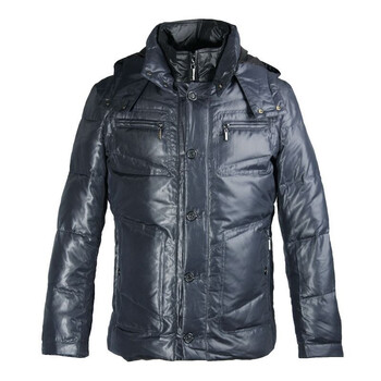 美国花雨伞 2013秋冬 时尚休闲白鸭绒 短款连帽羽绒服 ap115tdnbj11 l