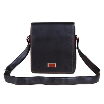 ltwfrane老人头男士单肩斜挎包130020172 褐色