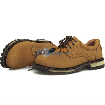 美国棒球手头层牛皮时尚男鞋休闲鞋11137764a 卡其 43