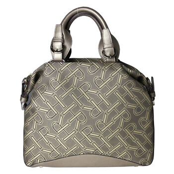 hr赫莲娜大logo布配牛皮女背提包h2860-16371l1卡其色