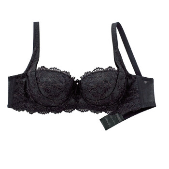 日本薇娜薇聚拢深v性感文胸 调整型丰胸内衣 2色组1988 黑色 70b