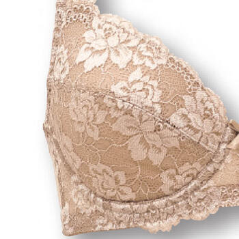 薇娜薇*全罩杯舒适文胸 古董米色 70c