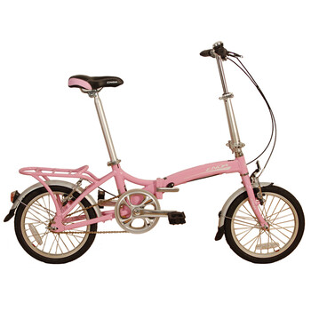 恩达(enda)自行车 翔云a16-a型16吋铝合金折叠自行车 梦幻粉 16吋