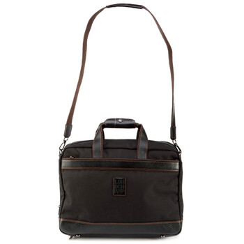 longchamp 珑骧 男款黑色织物手提肩背两用包 1488080 001 xy