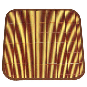 千思竹旗舰店 椅子坐垫 竹垫子 沙发垫子 双色细条竹片 45x45cm
