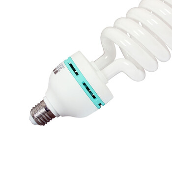 
                                        惠美加 65w 节能灯 E27螺口灯管 日光灯泡 半螺旋大功率白光 工厂仓库房夜市照明                
