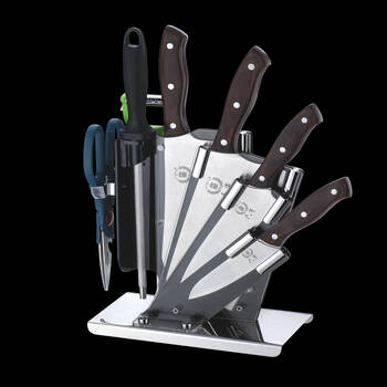 正品高级套刀三宝 厨艺厨房八件套 wc005