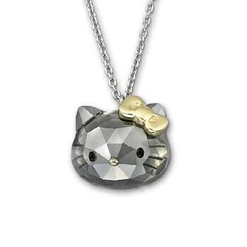 施华洛世奇(swarovski)hellokitty黑色猫头造型水晶项链1152576