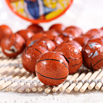 巧益南瓜造型-篮球巧克力150gx1罐 台湾进口