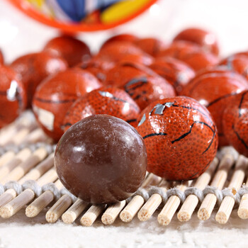 巧益南瓜造型-篮球巧克力150gx1罐 台湾进口