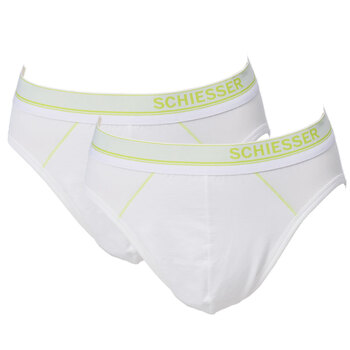 schiesser 舒雅【2件装】男士舒美棉三角裤 35/2056s 000白色 m
