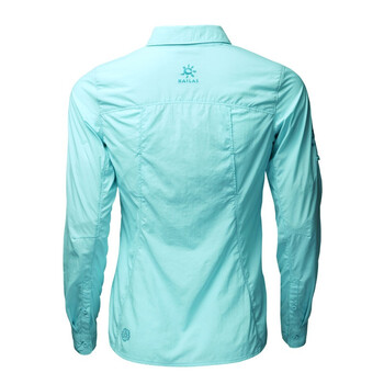 kailas凯乐石运动休闲户外女款长袖快干衣kg522132浅蓝绿s码