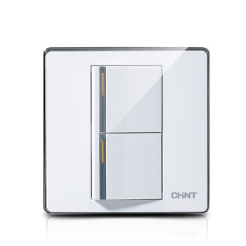 正泰120型new9e 86*86 二开双控开关面板 008 家居就旗舰店