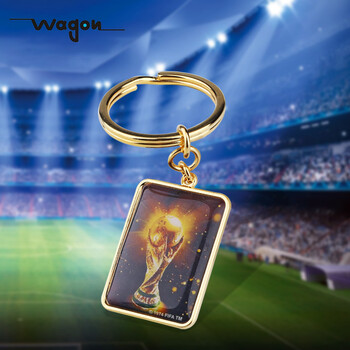 wagon 2014巴西世界杯纪念品 大力神杯钥匙扣 创意个性钥匙圈 金色