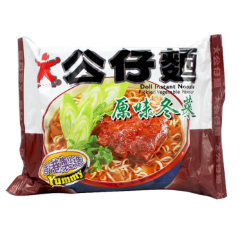 香港製造進口方便麵 香港公仔麵(原味冬菜)103g