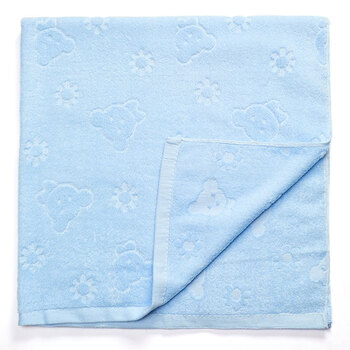 宜柏--熊宝宝毛巾被(蓝-混码)-[领券后下单300-60]