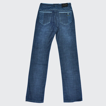 kelvin 2013新款 时尚休闲直筒个性牛仔裤 初上市价格 528元 蓝色 32