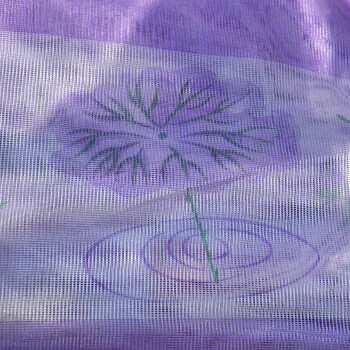 盛宝手工缝制包边加厚加密软纱门帘 免穿磁条印花防蚊门帘 防蚊纱门纱门帘 手工包边加密-紫色 订做35元/平方