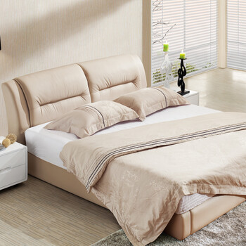 8米1.5米 婚床特价包邮6093 卡其色 1.5*1.9m