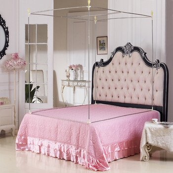 咪哆啦家纺 床上用品 不锈钢蚊帐支架 座床式支架 16mm180x200cm