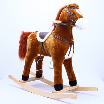 摇摇马 毛绒儿童木马 小木马 摇马 音乐 儿童音乐摇马 宝宝摇马 大号