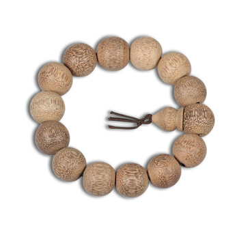 爱唯得 越南油线沙沉 白木沉香手串15mm 时尚 男士手链 值得拥有