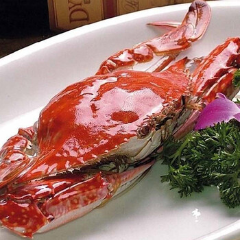 天天海鲜 活鲜梭子蟹4只 约300克以上/只 纯母蟹 鲜活水产 新鲜海蟹