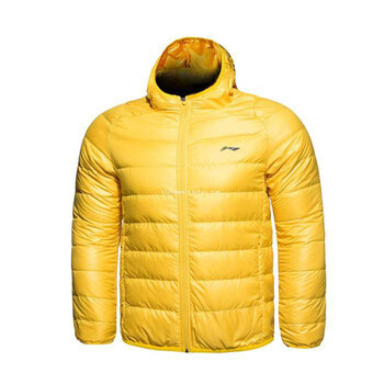 李宁男装男羽绒服秋冬休闲短羽绒服aymg113-1-2-3-4-5-6 铬黄色 s