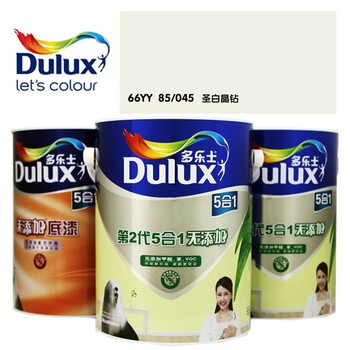 五合一墙面漆a611(5升2桶) 无添加五合一底漆 66yy_85/045圣白晶钻