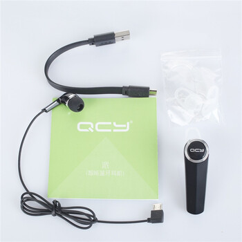 
                                        QCY Q8 单耳版 商务 蓝牙耳机 蓝牙4.1 耳机/耳麦 支持双声道 耳挂式 通用 无线耳机 黑色                