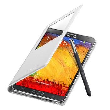 三星 Note3 手机 智能保护套 适用于N9006/N9002/N9008 白色