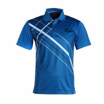 新品 鸿星尔克erke 夏季时尚男翻领短袖t恤 wz 11212102331 彩蓝 xl