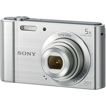 
                                                            索尼（SONY） DSC-W800 便携数码相机/照相机/卡片机 银色（约2010万像素 5倍光学变焦 2.7英寸屏 26mm广角）                