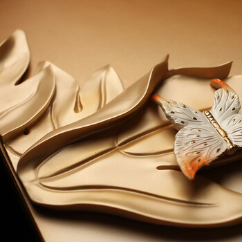 
                                        福雕家饰（RELIFE） 现代简约装饰画客厅沙发背景墙画无框三联挂画3d立体浮雕壁画 牡丹 富贵天香 80cm*80cm*3联                