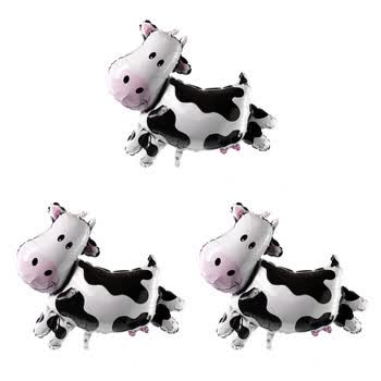 孩派highparty/主题派对用品/生日用品/生肖牛铝箔气球