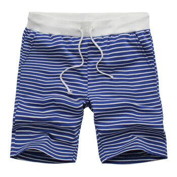 君上私服 2014夏季新款条纹糖果色5色入男大裤衩 男士夏天短裤 蓝条纹