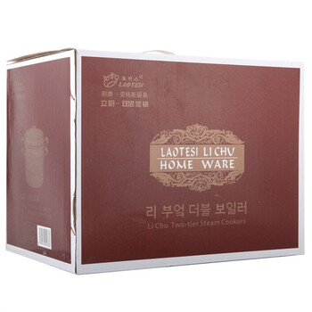 劳特斯（LAOTESI） 韩式不锈钢 26CM复底双层蒸锅 电磁炉通用