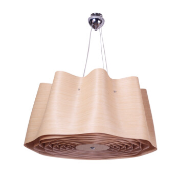 比月吊灯客厅茶楼灯具创意木皮个性宜家工程大餐厅吊灯3123 78cm