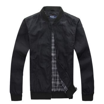 韩版时尚小夹克 立领男士外套sy892 黑色 xxl